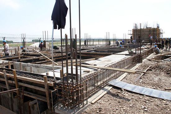 烏蘭浩特機場航站區擴建工程附屬工程正式開工，配套建設全面鋪開